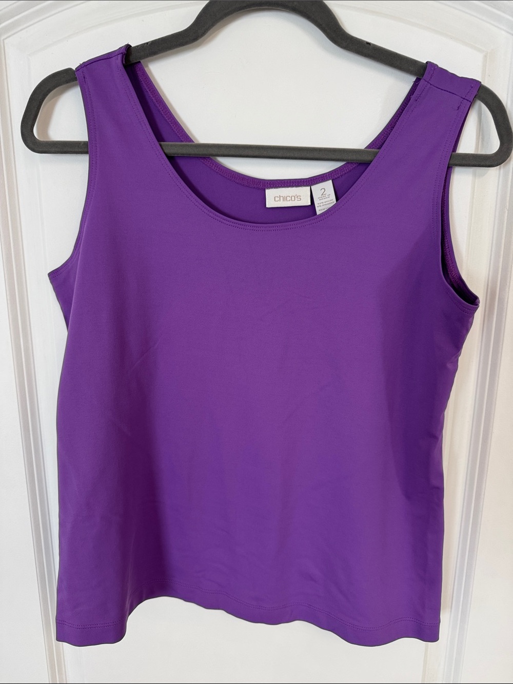 ⭐️3/$20 bundle⭐️Chico's Vibrant Purple Scoop Tank